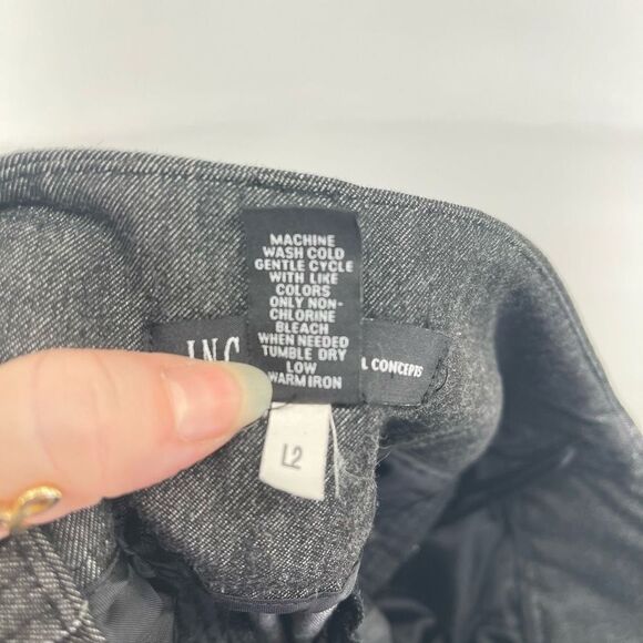 INC International Concepts Women's Wide Leg Dress Pants High Waisted Gray Size 2 - Picture 5 of 9